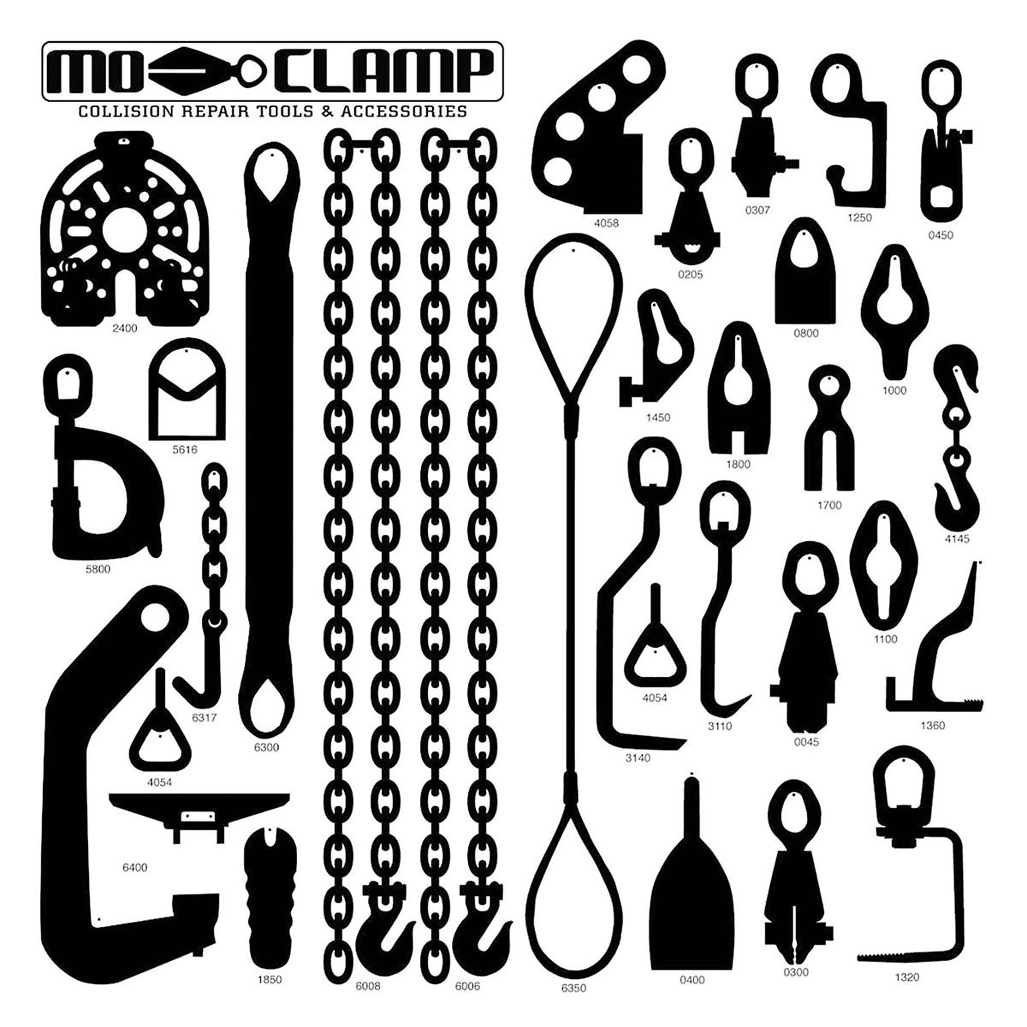 Mo-Clamp Deluxe PBE Repair Tool Board Display — 30-Piece, 4ft. x 4ft., Heat-Treated Steel, Model# MOC5013